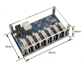 DC 5V USB2.0 USB-HUB Splitter 1-IN-7 50MB/S Data Adapter Board